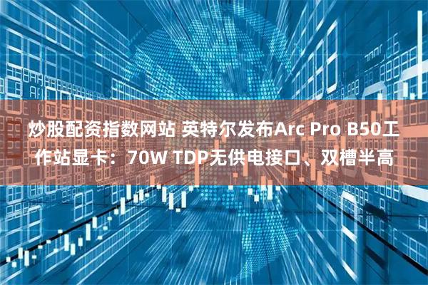 炒股配资指数网站 英特尔发布Arc Pro B50工作站显卡：70W TDP无供电接口、双槽半高