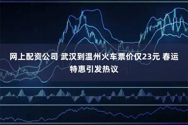 网上配资公司 武汉到温州火车票价仅23元 春运特惠引发热议